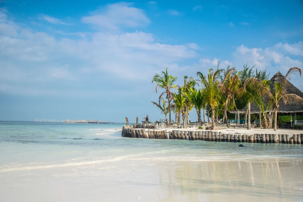 Zanzibar beach and Indian Ocean coastline